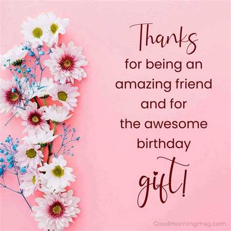 Thank You Message For Birthday T