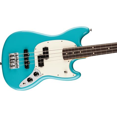 Fender Mex Player Ii Mustang Bass Pj Aquatone Blue Rosewood Fender