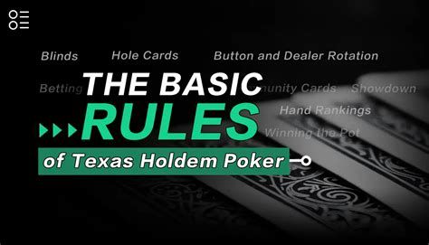 The Basic Rules Of Texas Holdem Poker - Beginner Poker - 專屬亞洲撲克教學中文網