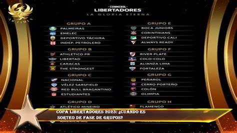 Copa Libertadores 2023 ¿cuándo Es Sorteo De Fase De Grupos Youtube