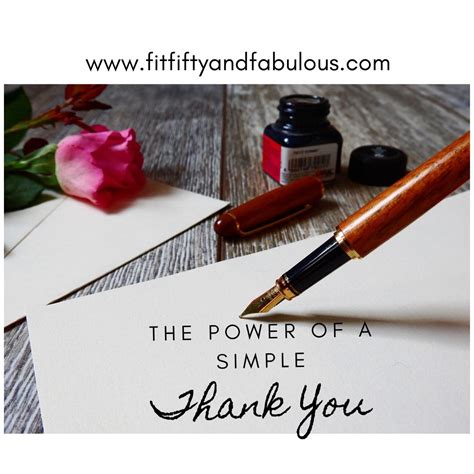 The Power of a Simple Thank You | Fit, Fifty and Fabulous