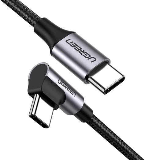 Ugreen Usb C Auf Usb C Kabel W Winkelstecker Grad Amazon De