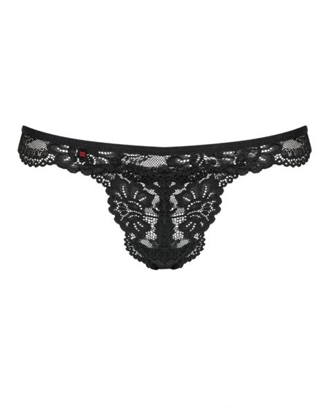 Sexy Perizoma In Pizzo Nero Obsessive Lingerie