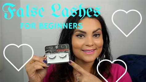 How To Apply False Eyelashes For Beginners Youtube