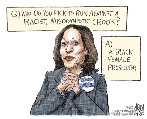 Political Cartoon U.S. Kamala Harris Joe Biden Vice President Pick ...