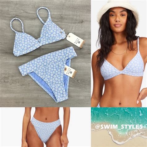 Billabong Swim Billabong Away We Go Fixed Triangle Bikini Top Away We Go Aruba Bikini Set