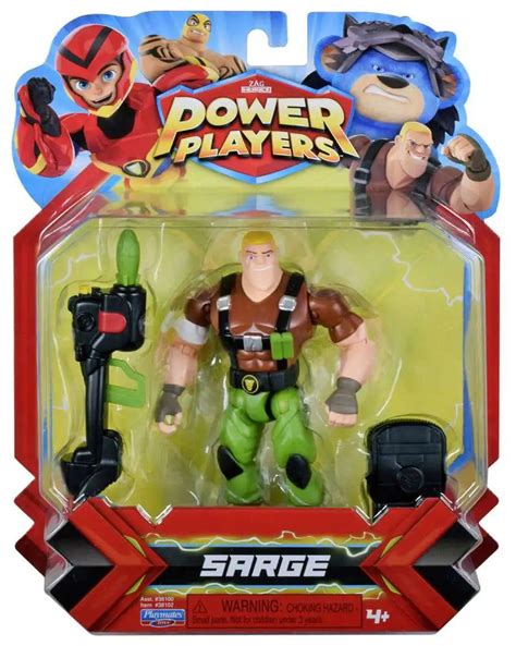 Zag Heroez Power Players Sarge Action Figure Playmates - ToyWiz