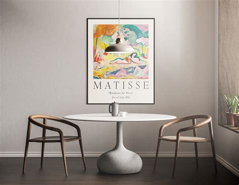 Henri Matisse Poster Matisse Joy Of Life Exhibition Poster Etsy