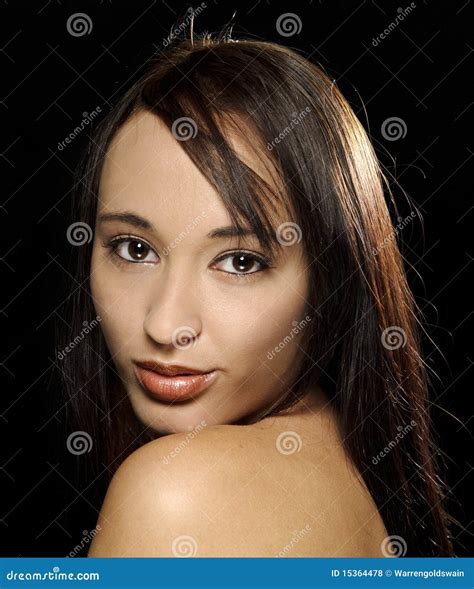 Cute Brunette Stock Photo Image Of Adult Cosmetic Clean