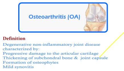 Osteoarthritis Flashcards Quizlet