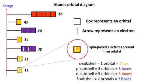 Orbital diagram - How to draw, Examples, Rules, Box diagram