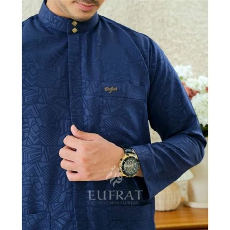 Jual Baju Pria Kurta Maroko Otsman Premium Baju Koko Motif Embos