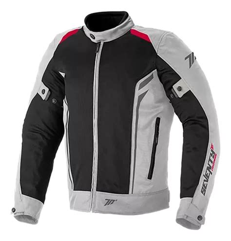 Campera Moto Ruta Cordura Seventy Sd Jt Verano Blanco Rojo