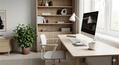 ide desain ruang kerja minimalis  rumah nyaman
