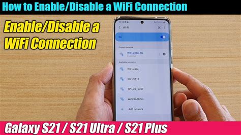 Galaxy S21ultraplus How To Enabledisable A Wifi Connection Youtube