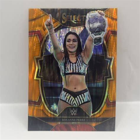 Panini Select Wwe Roxanne Perez Concourse Orange Flash Prizm