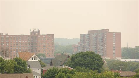 Central Ny Under Thick Haze Of Smoke From Canada Wildfires