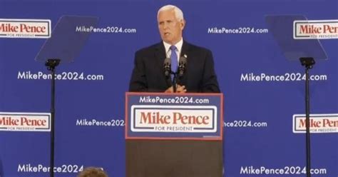 Mike Pence Officially Announces 2024 Presidential Bid Cbs News