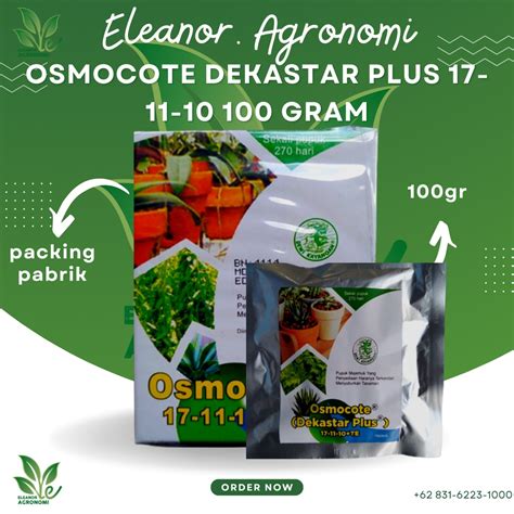 Jual Osmocote Dekastar Plus 17 11 10 100 Gram Pupuk Daun Majemuk