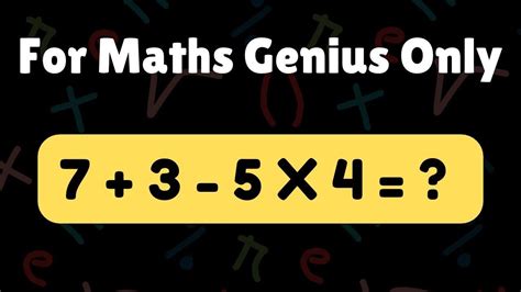 Maths Genius Can Answer This Try If You Can Only For Genius Minds