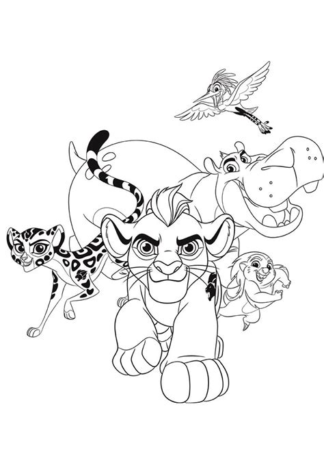 Lion Guard Printable Coloring Pages