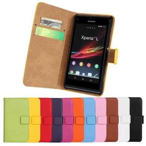 Funda Para Sony Xperia L S H Funda De Cuero Con Tapa Fundas Capa