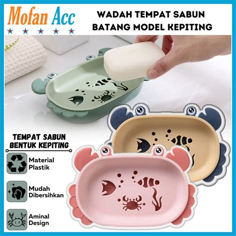 Jual Tempat Sabun Batang Model Kepiting Layer Rak Holder Kamar