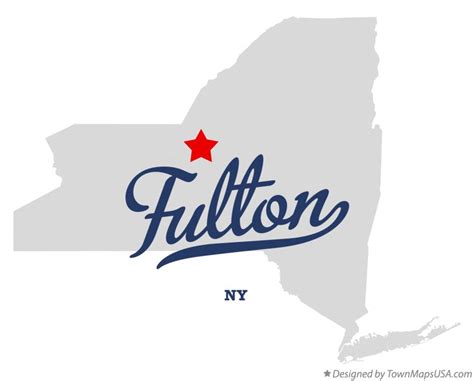 Map of Fulton, Oswego County, NY, New York