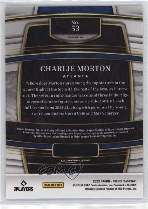 2022 Panini Select Concourse Scope Prizm Charlie Morton 53 EBay