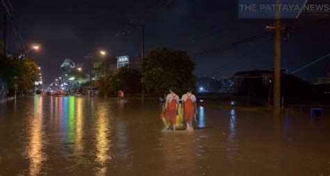 Parts Of Pattaya Face Flash Flooding After Intense Rainfall The