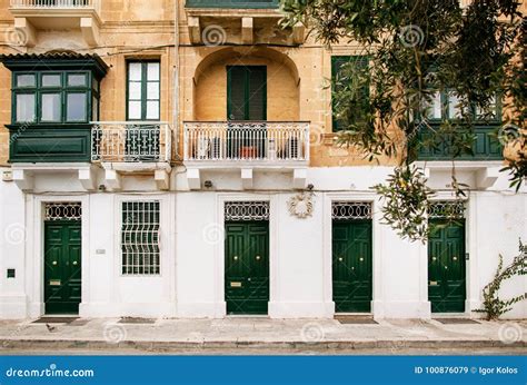 Traditional Maltese Architecture Stock Image - Image of historical ...