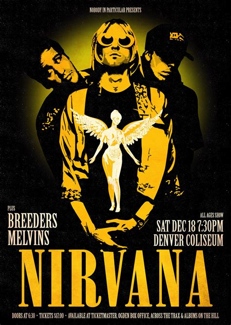 Nirvana Retro Style Concert Poster Art Print Etsy