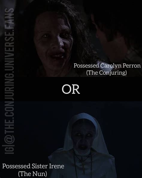 The Conjuring Universe Fans on Instagram: “Who freaked you out more? Me ...