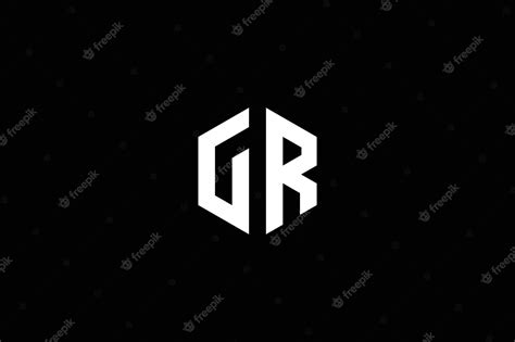 Alfabeto Letras Gr Rg Gr Business Logo Inicial Basado Monograma Icono