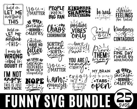 Funny Quotes Bundle Svg Funny Svg Bundle Sarcastic Svg Bundle Sarcastic