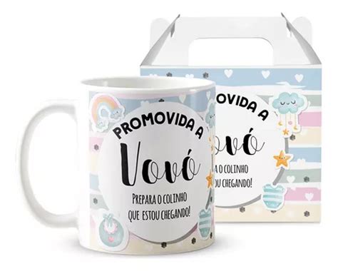 Caneca Presente An Ncio De Gravidez Gesta O Para Av Vov