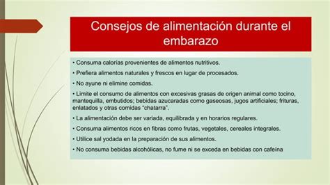 Nutricion De La Mujer Embarazada Y En Periodo De Lactanciapptx