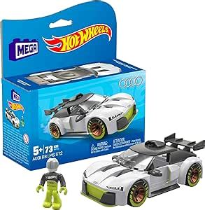 MEGA Hot Wheels Juguete de Construcción Real Racer 20 Audi RS6 GTO para niños de 5 años en