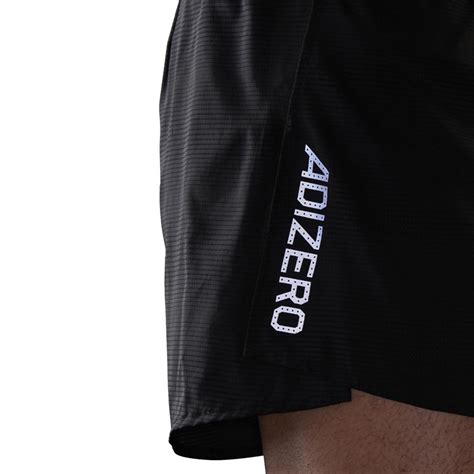 Buy Adidas Mens Adizero Engineered Split Running Shorts Black