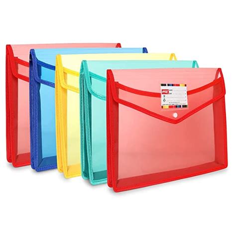 Tradehub Transparent A4 Size Document File Storage Bag With Snap