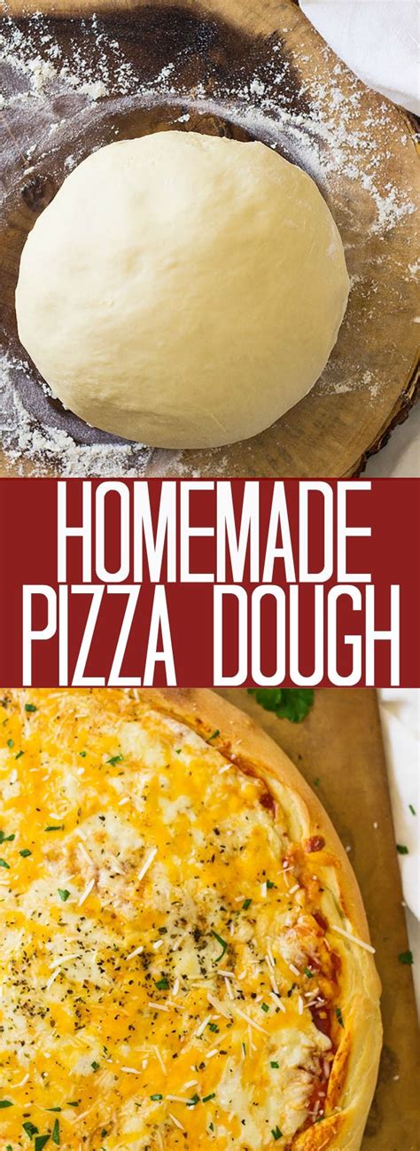 This Homemade Pizza Dough Will Give You A Nice Thick And Chewy Crust It Is A Great Basic Pizza