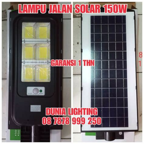 Jual Lampu Jalan Led Solar Cell W Watt Pju Tenaga Surya Watt