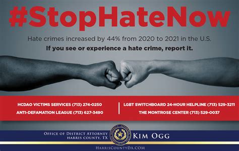 District Attorney Kim Ogg: #StopHateNow - International Management District