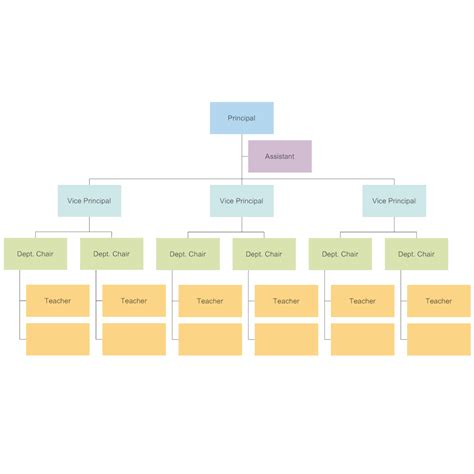 School Organization Chart Template