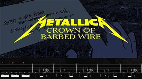 Crown Of Barbed Wire Metallica Backing Track Tabs Youtube