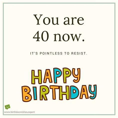 Happy 40th Birthday Wishes!