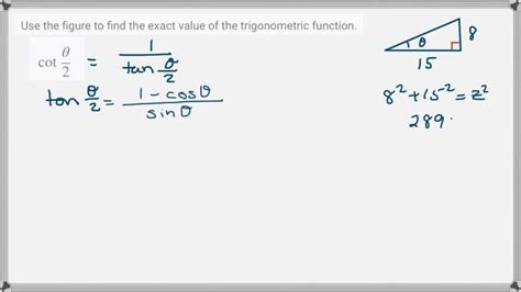 Solved Use The Figure To Find The Exact Value Of The Trigonometric