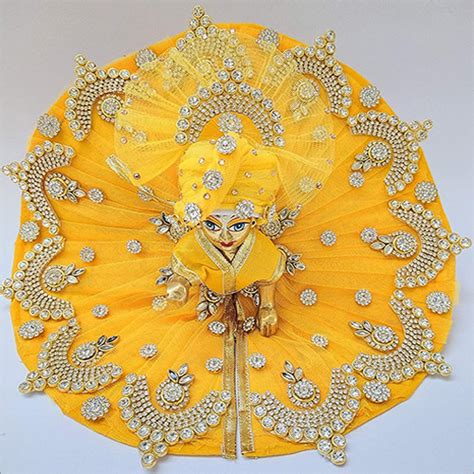 Eco Friendly Laddu Gopal Ji Yellow Heavy Dress At Best Price In