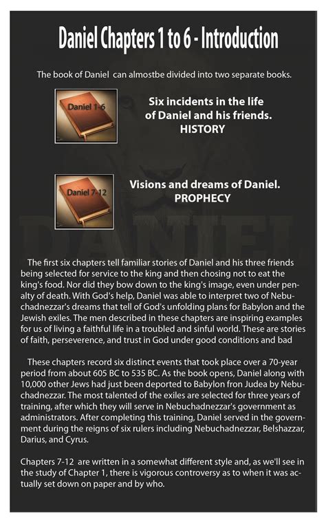 Daniel: Daniel Intro + Chapter One