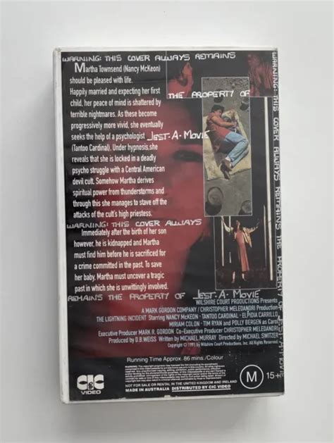 The Lightning Incident Vhs Cic Taft Video Big Box Ex Rental Tape